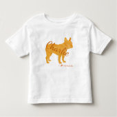 Customizable French Bulldog Pastel Orange Frenchie Kinder Shirts (Voorkant)
