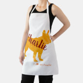 Customizable French Bulldog Pastel Orange Frenchie Schort (Insitu)