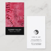 Customizable Fruit Closeup Retail Wholesale Visitekaartje (Voorkant / Achterkant)