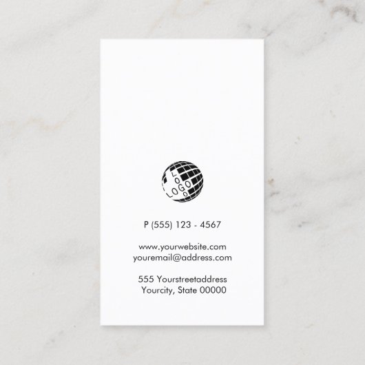 Customizable Fruit Closeup Retail Wholesale Visitekaartje (Achterkant)