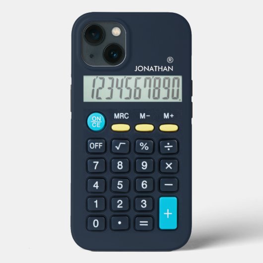 Customizable Fun Calculator Case-Mate iPhone Case (Achterkant)