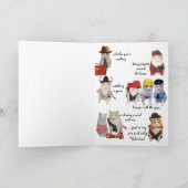 Customizable Funny Cats Valentine for Husband Feestdagen Kaart (Binnen)