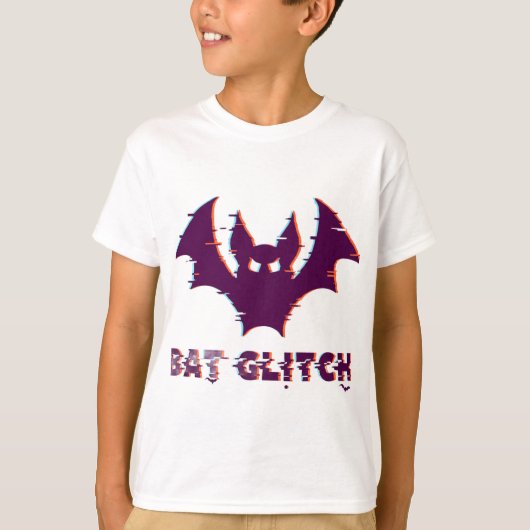 Customizable Glitch Bat T-shirt (Voorkant)