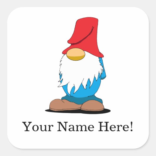 Customizable Gnome Stickers (Voorkant)