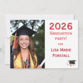 Customizable Graduation  Kaart (Voorkant)