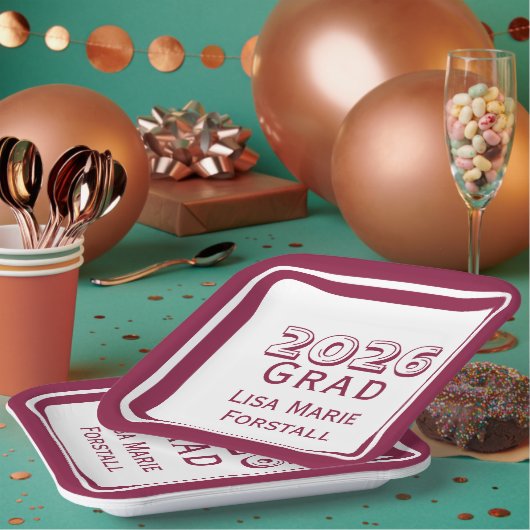 Customizable Graduation  Papieren Bordje (Multi)