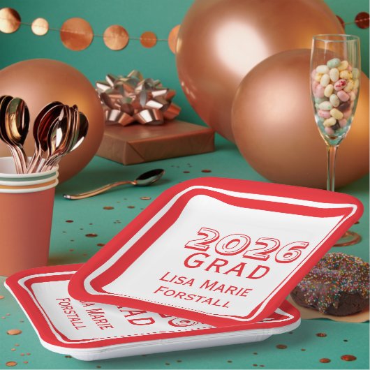 Customizable Graduation  Papieren Bordje (Multi)