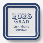 Customizable Graduation  Papieren Bordje (Voorkant)