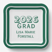Customizable Graduation  Papieren Bordje (Voorkant)