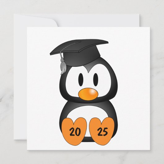 Customizable Graduation Penguin Kaart (Voorkant)