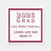 Customizable Graduation  Servet (Voorkant)