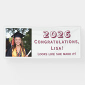 Customizable Graduation  Spandoek (Horizontaal)