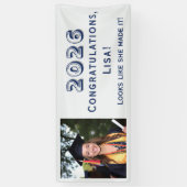 Customizable Graduation  Spandoek (Verticaal)