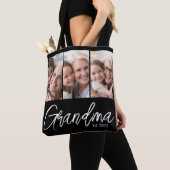 Customizable Grandma Established Year 3 Photo Tote Bag (Dichtbij)