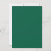 Customizable Green and White Christmas Card Kaart (Achterkant)