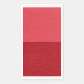 Customizable Half Tomato Red Guest Paper Napkin Servet (Voorkant)