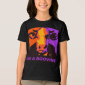 Customizable! Halloween Boovine Pop Art Cow Tshirt (Voorkant)