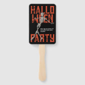 Customizable Halloween Dance Party Handwaaier (Achterkant)