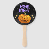 Customizable Halloween Movie Night Handwaaier (Achterkant)