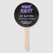 Customizable Halloween Movie Night Handwaaier (Voorkant)