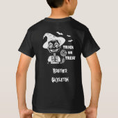 Customizable Halloween Skeleton T-shirt boy (Achterkant)