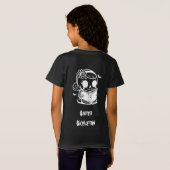 Customizable Halloween skeleton T-shirt girls (Achterkant volledig)