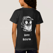 Customizable Halloween skeleton T-shirt girls (Achterkant)