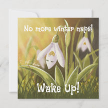 Customizable Hand Drawn Snowdrop Floral