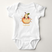 Customizable Happy Pear Baby Romper (Voorkant)