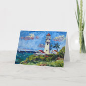 Customizable Hawaiian Diamondhead Lighthouse Bedankkaart (Voorkant)