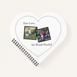 Customizable Heart Shaped Pet Notebook Notitieboek
