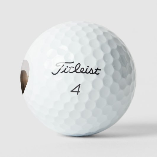 Customizable Heart-Shaped Photo Template Gift Golfballen (Logo)