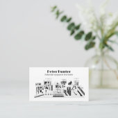 Customizable Heavy Industry Business Card Visitekaartje (Staand voorkant)