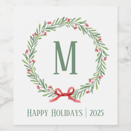 Customizable Holiday Letter and Gift Stickers (Enkel label)