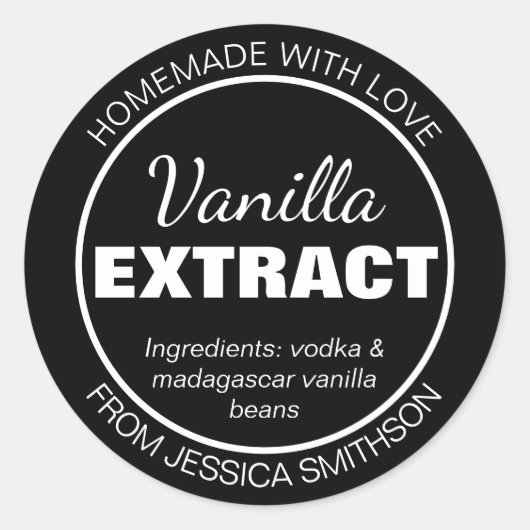 Customizable Homemade Items Label (Voorkant)