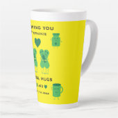 Customizable Hospital Recovery Latte Mok (Rechterhoek)