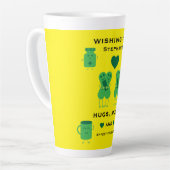 Customizable Hospital Recovery Latte Mok (Linkerhoek)