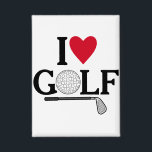 Customizable I love Golf Balls Button<br><div class="desc">Show off your passion for the green with this sleek and playful "I ❤️ GOLF" design. Featuring a clever blend of typography and sport-specific imagery, this graphic replaces the "O" in Golf with a detailed golf ball illustration and underlines the sentiment with a classic iron club. It’s a sophisticated yet...</div>