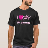 Customizable “I Love My” T-Shirt Template  (Voorkant)