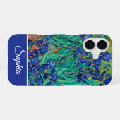 Customizable Irises by Vincent van Gogh iPhone 16 Hoesje (Achterkant horizontaal)