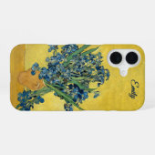 Customizable Irises by Vincent van Gogh  iPhone 16 Hoesje (Achterkant horizontaal)