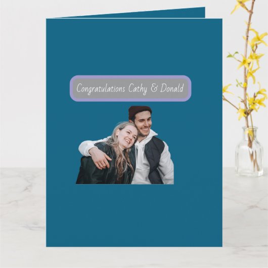 Customizable Kaart (Gele Bloem)