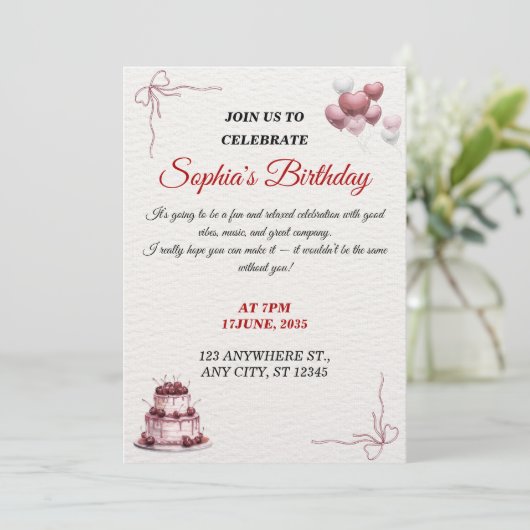 customizable  kaart (Staand voorkant)