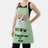 Customizable Kitten Meow All Over Print Apron Schort (Insitu)
