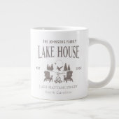 Customizable Lake House House Warming Gift Grote Koffiekop (Rechts)