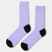 Customizable Lavender Violet Purple Polka Dot Sokken (Links)