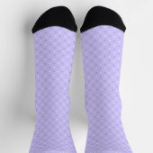 Customizable Lavender Violet Purple Polka Dot Sokken (Top)