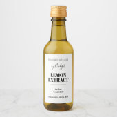 Customizable Lemon Extract Label Wijn Etiket (Voorkant)