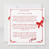 Customizable Letter From Santa- For Kids Feestdagenkaart (Voorkant)
