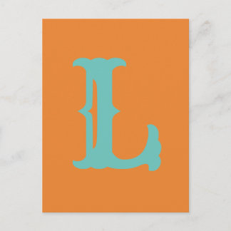 Customizable Letters and Cozaar! L Postcard Briefkaart